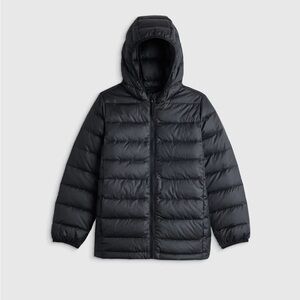 Quince Black Kids Hooded Puffer Jacket